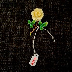 Silver brooch flower vintage
